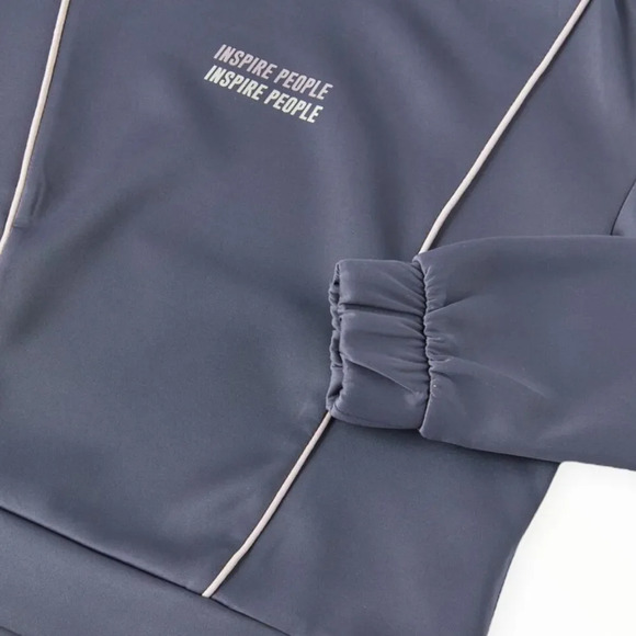 ZARA Kids | Blue-Gray | NEOPRENE SPORTY SWEATSHIRT - Picture 4 of 8